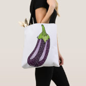 Glitzer Eggplant Tasche (Von Nahem)
