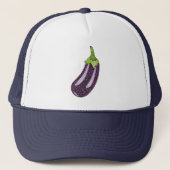 Glitzer Eggplant Truckerkappe (Vorderseite)