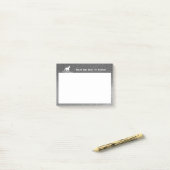 Glitzer Einhorn und Sterne | Silver Notes Post-it Klebezettel (Auf Schreibtisch)