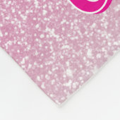 Glitzer Einhornwiese Wildblumen Fleecedecke (Ecke)