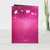 Glitzer Einladung (Rückseite)