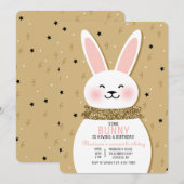 Glitzer-Einladung Einladung (Vorne/Hinten)