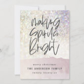 Glitzer elegant machen Spirituosen hell Weihnachte (Vorderseite)