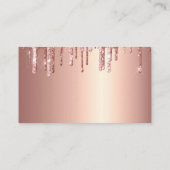 Glitzer Elegant zum Hochzeitswünschen Begleitkarte (Rückseite)