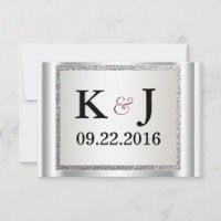 Glitzer-elegante Hochzeits-Einladung