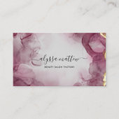 Glitzer Elegante Moderne Kalligrafie-Skripte Custo Visitenkarte (Vorderseite)