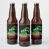 Glitzer Elf Hat Bierflaschenetikett (Flaschen)