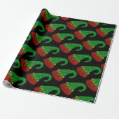 Glitzer Elf Hat Geschenkpapier (Ungerollt)