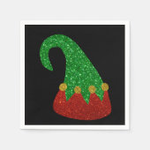 Glitzer Elf Hat Napkins Serviette (Vorderseite)