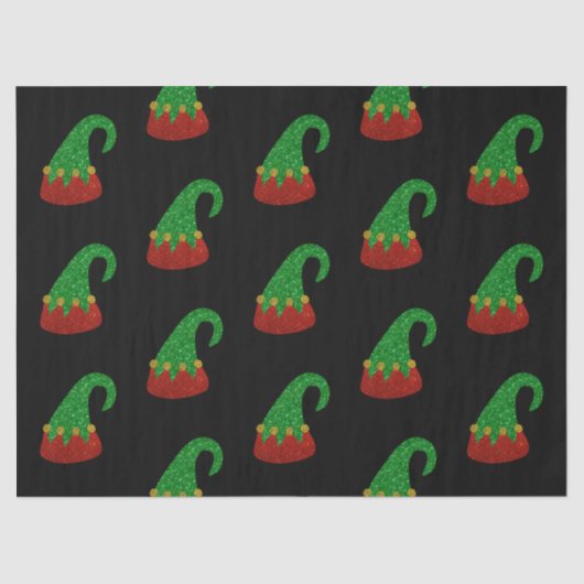 Glitzer Elf Hat Seidenpapier (Vorderseite)