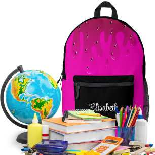 Glitzer-Erdbeere-Triefende-Schlamm-Cute-Kids-Desig Bedruckter Rucksack