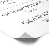 Glitzer Erste Kommune Spaß Fakten Foto-Signatur Poster (Ecke)