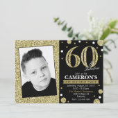 Glitzer-erwachsene Einladung (Stehend Vorderseite)