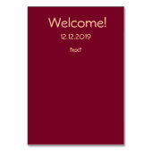 Glitzer essbare Sterne leuchten goldenes rotes Her Tischnummer (Rückseite)