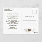 Glitzer Eukalyptus & Holly Berry New Zuhause Holid Postkarte (Rückseite)