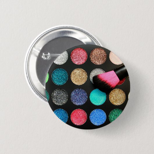 Glitzer Eyeshadow Button (Vorne & Hinten)