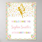 Glitzer Fairy Begrüßungszeichen Poster (Vorne)