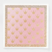 Glitzer Fairy Krons für sie Serviette (Vorderseite)