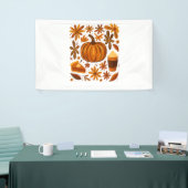 Glitzer Fall Floral Pumpkin Thankgiving Banner (Messeveranstaltung)