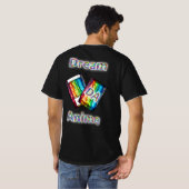 Glitzer Fang Dream Anime T-Shirt (Schwarz voll)
