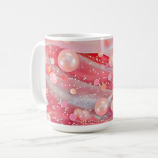 Glitzer Farbe Pastel Perl Leggings Kaffeetasse (Vorderseite Links)