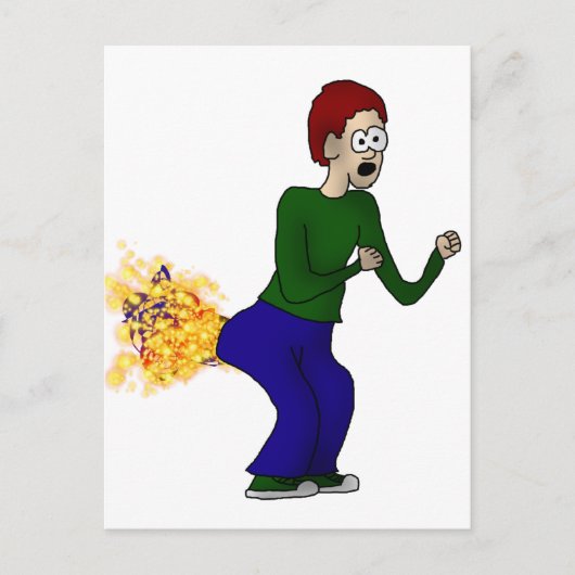 Glitzer Farter Postkarte (Vorderseite)