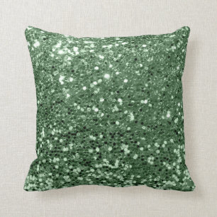 Glitzer Fashion Sequin Blush Grass Green Glam Kissen