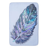 Glitzer Feather Bath Mat Badematte (Vorderseite Vertikal)