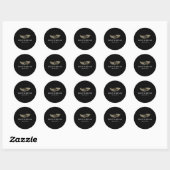 Glitzer Feather Wedding Sticker (Blatt)