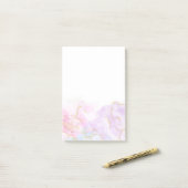 Glitzer-Fee in Pastellfarben Post-it Klebezettel (Auf Schreibtisch)