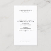 Glitzer Flamingo Business Card Visitenkarte (Rückseite)