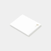 Glitzer Flamingo Post-it Klebezettel (angewinkelt)