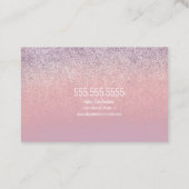 Glitzer Foil Wedding Cake Bäckerei Bäckerei Geschä Visitenkarte (Rückseite)