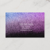 Glitzer Foil Wedding Cake Bäckerei Bäckerei Geschä Visitenkarte (Rückseite)