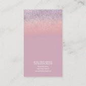Glitzer Foil Wedding Cake Bäckerei Visitenkarte (Rückseite)