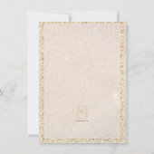 Glitzer Footprint Baby Boy Danke Karte (Rückseite)