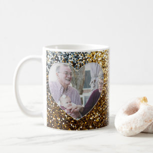 Glitzer Foto Frame Tasse Wrap