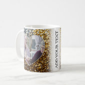 Glitzer Foto Frame Tasse Wrap (Vorderseite Links)