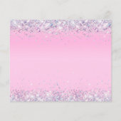 Glitzer Foto Sweet 16 Geburtstagsparty Einladung (Rückseite)