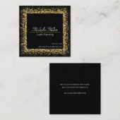 Glitzer Frame - Square Business Card Quadratische Visitenkarte (Vorne/Hinten)