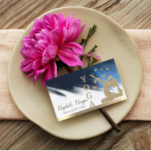 Glitzer Frauen Silhouette, Yoga Brush Stroke