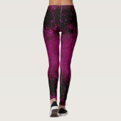 Glitzer funkeln nahtlos Konfetti rosa scheint dunk Leggings (Rückseite)