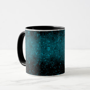 Glitzer funkeln nahtlos Konfetti Türkis glänzen Tasse