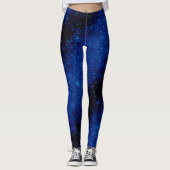 Glitzer funkeln nahtlose Konfetti Marine glänzen d Leggings (Vorderseite)