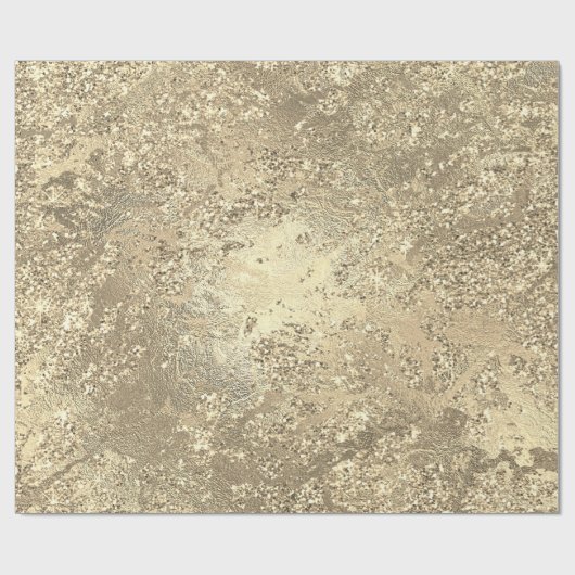 Glitzer Funkelnd geschmolzener Goldmarmor Shiny Me Geschenkpapier (Flach)