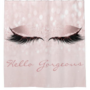 Glitzer-funkelnd hallo-herrliche Prinzessin Girly Duschvorhang