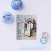 Glitzer Funkelnd Hochzeit Dankeschön Karten (Einzeln)