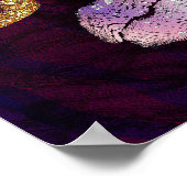 Glitzer Funkelnd Kiss Lips Beauty Makeup Trendy Poster (Ecke)