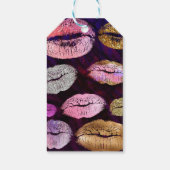 Glitzer Funkelnd Kiss Lips Schöne Landschaft Makeu Geschenkanhänger (Rückseite)