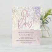 Glitzer funkelnd Klasse oh Baby! Party duschen (Stehend Vorderseite)